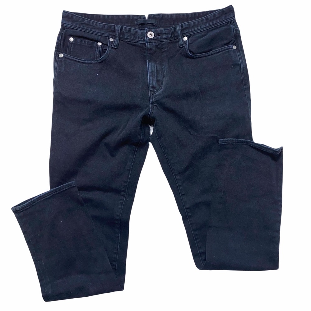 Nano Universe Black Straight 5 Pocket Jeans Large